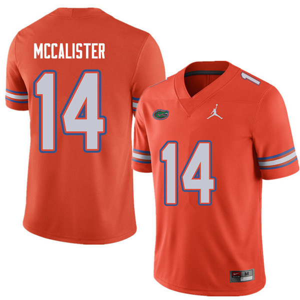 Jordan Brand Men #14 Alex McCalister Florida Gators College Football Jerseys Sale-Orange